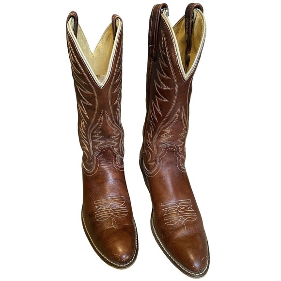 ACME Shoes - Vintage ACME Western Boots Womens Size 7.5A Pointed Toe Cowgirl Rodeo USA Made